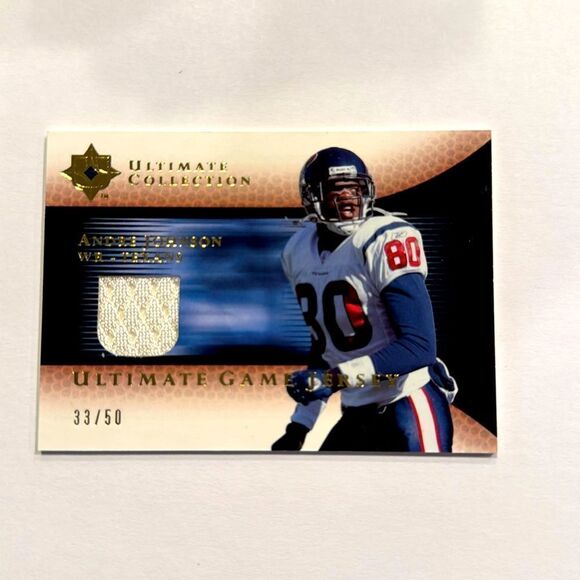 2005 Upper Deck Ultimate Collection Game Jersey Gold Andre Johnson GJ-AJ 50 - Picture 1 of 3